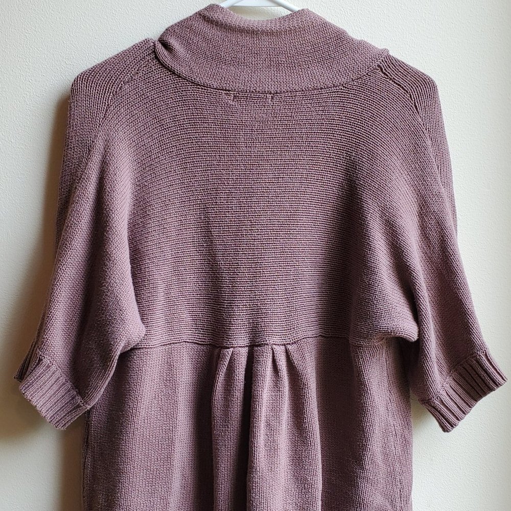 Daisy Fuentes Mauve Open Cardigan Size Medium - Picture 13 of 14